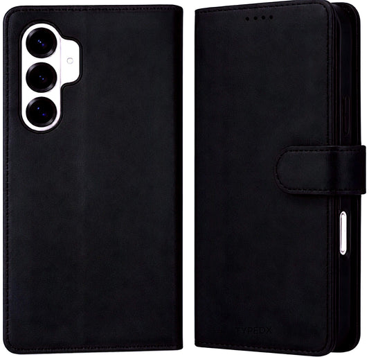 TYPEDX Samsung Galaxy S26 Leather Wallet Case – 2-in-1 Magnetic Detachable Folio