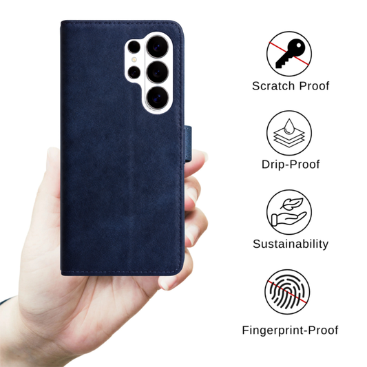 TYPEDX Samsung Galaxy S26 Ultra Leather Wallet Case – 2-in-1 Magnetic Detachable Folio