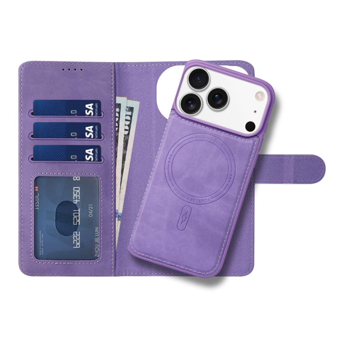 VRS DESIGN Orb Case For Galaxy S25 (2025), Premium Card Wallet Case [3 Cards