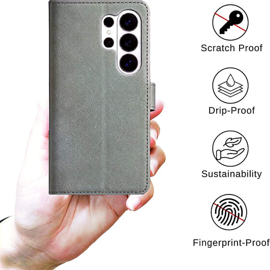 TYPEDX Samsung Galaxy S26 Ultra Leather Wallet Case – 2-in-1 Magnetic Detachable Folio