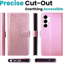 TYPEDX Samsung Galaxy S26 Plus Leather Wallet Case – 2-in-1 Magnetic Detachable Folio