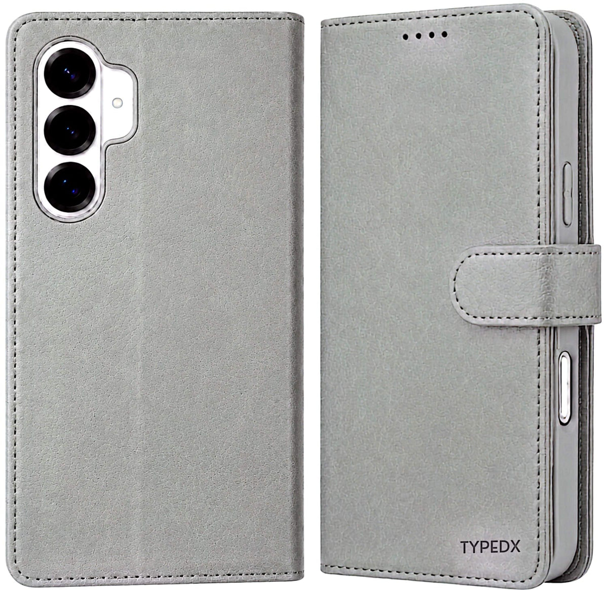TYPEDX Samsung Galaxy S26 Leather Wallet Case – 2-in-1 Magnetic Detachable Folio