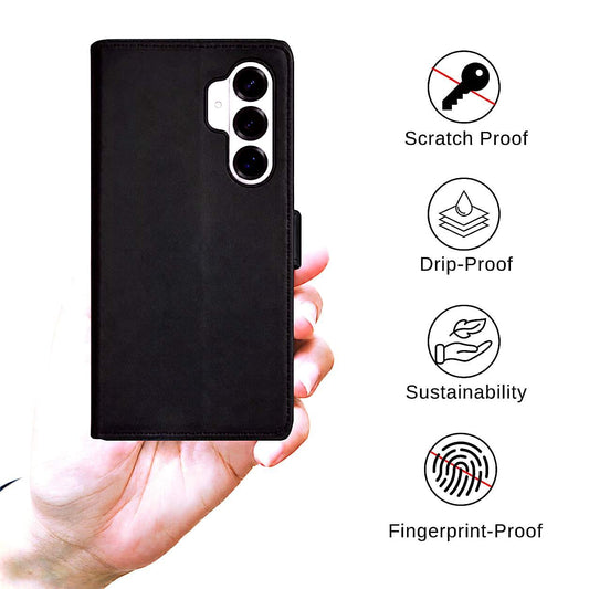 TYPEDX Samsung Galaxy S26 Plus Leather Wallet Case – 2-in-1 Magnetic Detachable Folio