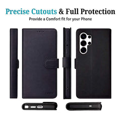 TYPEDX Samsung Galaxy S26 Ultra Leather Wallet Case – 2-in-1 Magnetic Detachable Folio